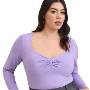 TORRID Foxy Sweetheart Twist Top - Size Large